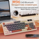 Ігрова бездротова клавіатура FREEWOLF M96 / RGB / З екраном / Два режими підключення 360 фото 2