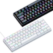 Ігрова дротова механічна клавіатура AK61 / Red Switch / Hot Swappable / 60% / White 361 фото 4