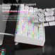 Ігрова дротова механічна клавіатура AK61 / Red Switch / Hot Swappable / 60% / White 361 фото 3