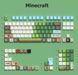 Кастомные PBT кейкапы Minecraft Green World / 125 клавиш / дизайн Minecraft / для механических и магнитных клавиатур / Green KC-5028 фото