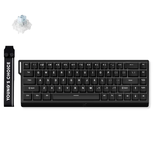 Игровая проводная магнитная клавиатура Mchose Ace68 / Ice Blue Magnetic Switch / Black 228 фото