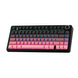 Игровая механическая клавиатура AULA F75 / Три режима подключения / Leobog Axis Reaper Switch / Pink 378 фото 2