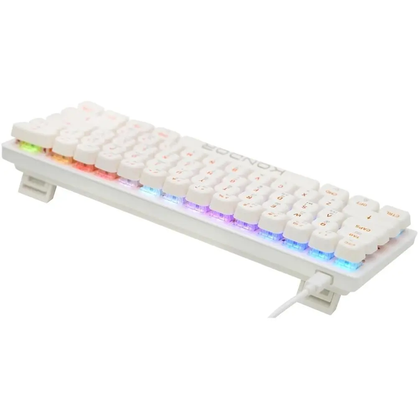 Игровая магнитная клавиатура Kondor Starlight MAGNETIC / Проводное подключение / Magnetic Switch / White 565 фото