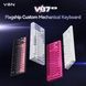Ігрова бездротова механічна клавіатура VGN V87 V2 / Три режими підключення / Night Demon Switch / Black Pink 685 фото 3