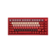 Ігрова механічна дротова клавіатура Veekos K75 / Frost Pink Switch / Hot-Swap / Red  321 фото 1