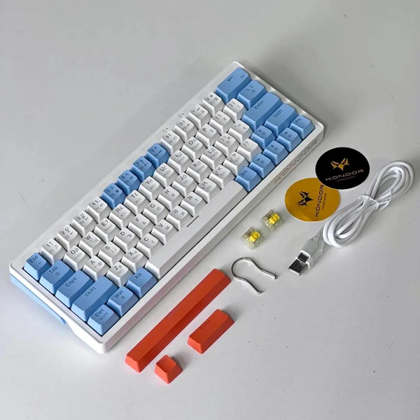 Игровая механическая клавиатура Kondor Starlight PRO / Три режима подключения / Yellow Switch / Blue 569 фото