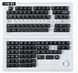 Кастомні кейкапи Black Carbon + Ice Carbon / 136 клавіш / English and Russian Layout / карбонова текстура / для механічних і магнітних клавіатур / Black White KC-5036 фото