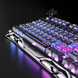 Ігрова бездротова механічна клавіатура Gravastar Mercury K1 Pro TKL Cyberpunk / Три режими підключення / Kailh Speedy Mint / Grey  448 фото 2