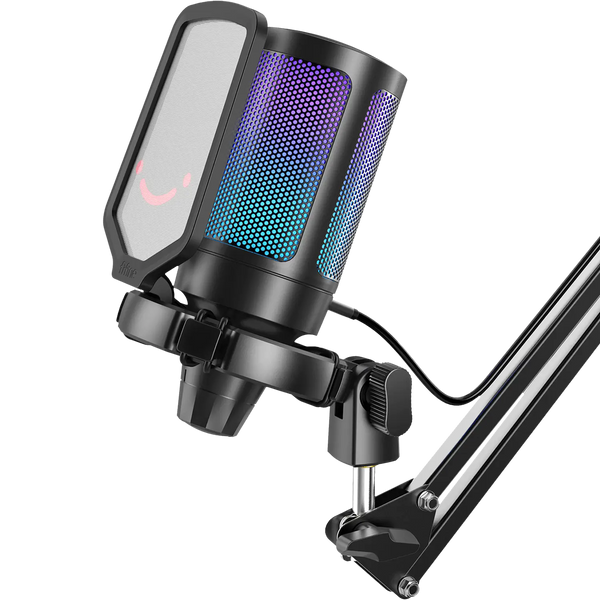 Студийный конденсаторный микрофон FIFINE A6T / RGB подсветка / Black 324 фото